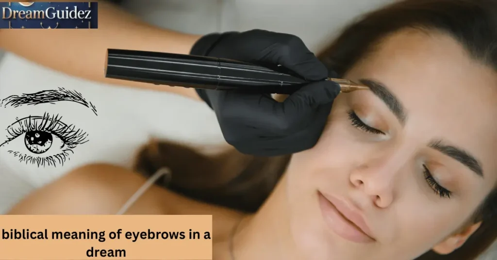 biblical meaning of eyebrows in a dream