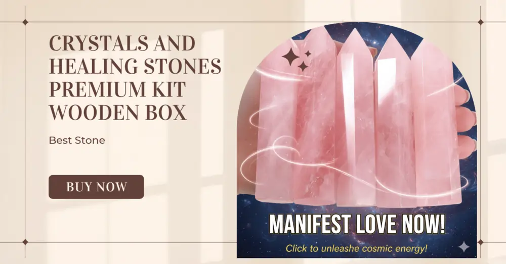 Rose Quartz Healing Crystal Wands Set ​​