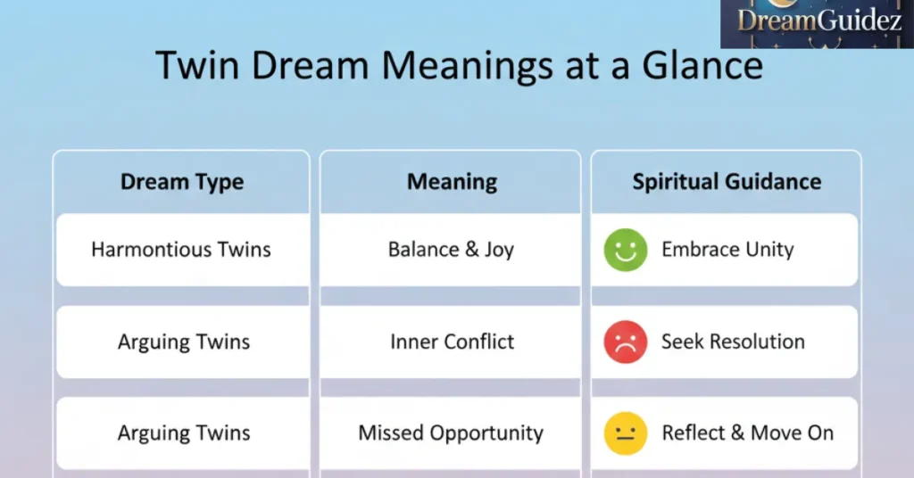 Twins in Dream Meaning Islam